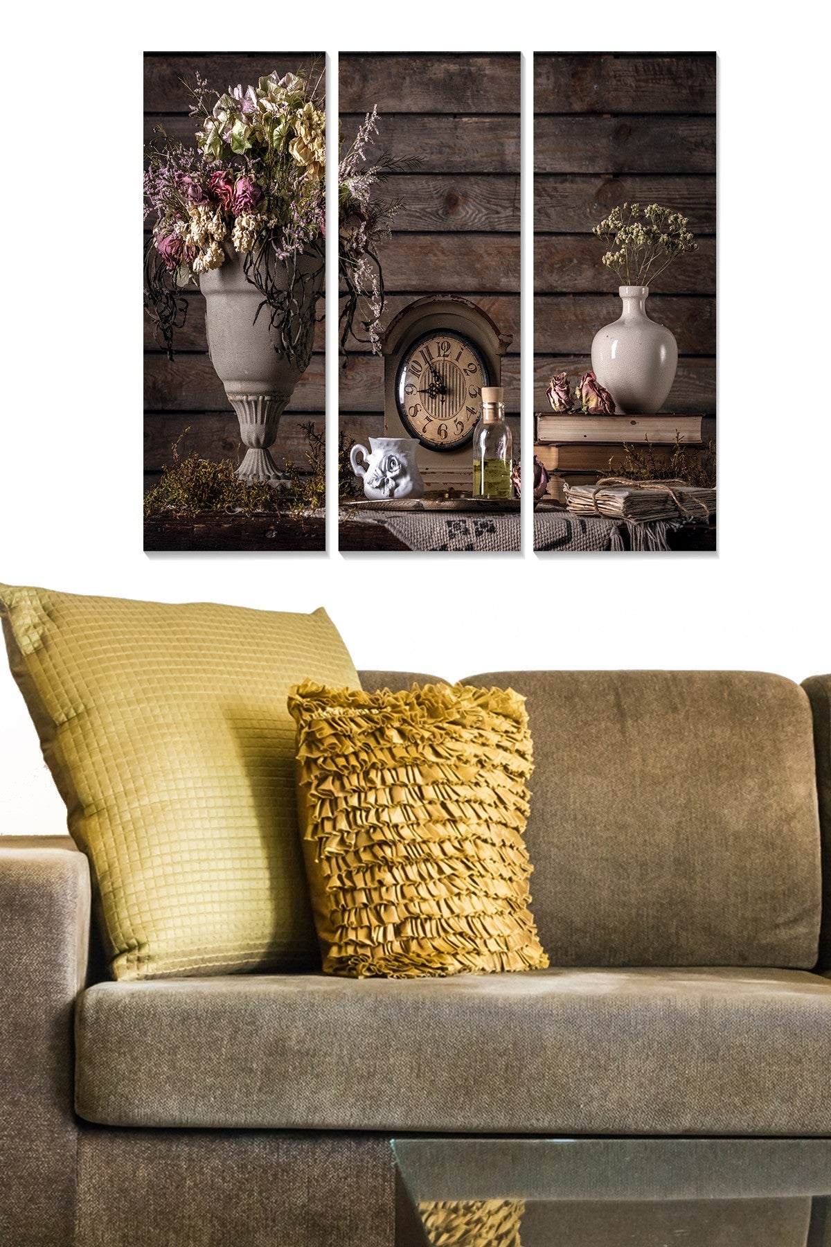 Tríptico Decorativo em MDF Multicolor 70x50 cm (3 Peças, 100% MDF 3 mm)