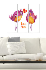 Tríptico Decorativo em MDF Multicolorido 70x50 cm (3x 20x50 cm), Espessura 3 mm