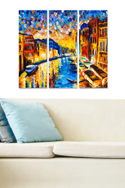 Quadro Decorativo Multicolor em MDF – Conjunto de 3 Peças (20 x 50 cm cada, Total 70 x 50 cm, 3 mm) | MDF310406681