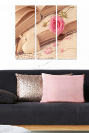 Quadro Decorativo em MDF Multicolor – 3 Peças (20x50 cm cada), Tamanho Total 70x50 cm, Espessura 3 mm