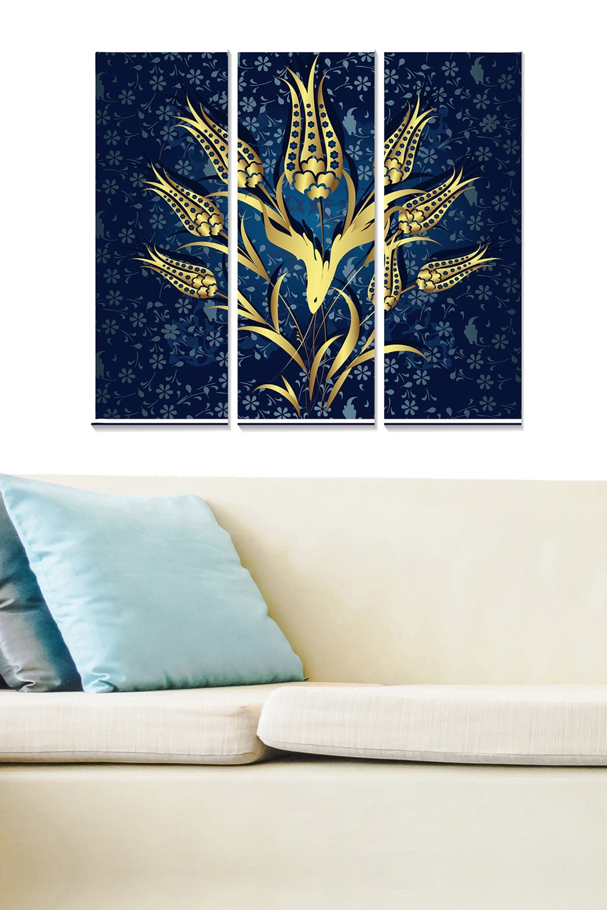 Quadro Decorativo em MDF Multicolor (Conjunto de 3 Peças) 70x50 cm, Espessura 3 mm