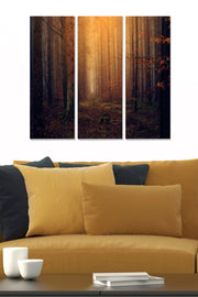 Conjunto de Quadros Decorativos em MDF Multicolor (3 Peças) - Tamanho Total 70 x 50 cm, Espessura 3 mm