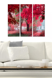 Quadro Decorativo MDF Multicolor – Conjunto de 3 Peças (70x50 cm | 3x 20x50 cm)