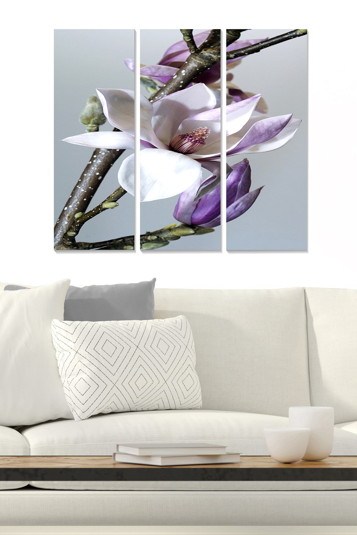 Tríptico Decorativo em MDF Multicolor – 70x50 cm (3 Peças, 3 mm)