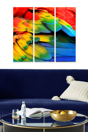 Quadro Decorativo em MDF Multicolor (3 Peças) – 20x50 cm cada, total 70x50 cm, MDF 3 mm