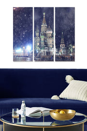 Quadro Decorativo MDF Multicolor – 3 Peças, 70x50 cm (20x50 cm cada), 3 mm