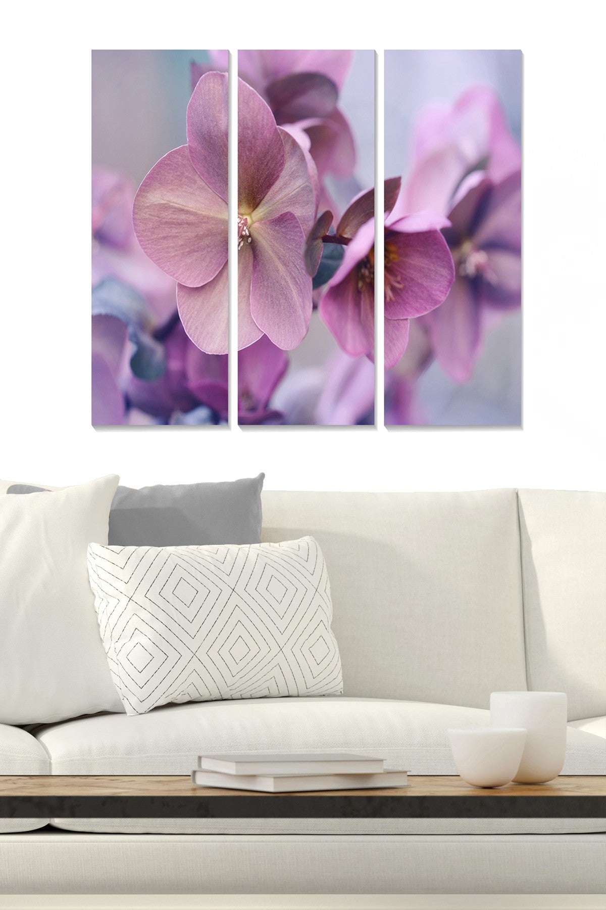 Quadro Decorativo Tríptico em MDF 100% Multicolor – 3 Peças (70 x 50 cm, 3 mm)