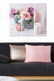 Quadro Decorativo em MDF Multicolor – Tríptico 3 Peças (20 x 50 cm cada, 70 x 50 cm total, 3 mm)