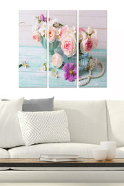 Quadro Decorativo em MDF Multicolor – Conjunto 3 Peças (70x50 cm, 3 mm)