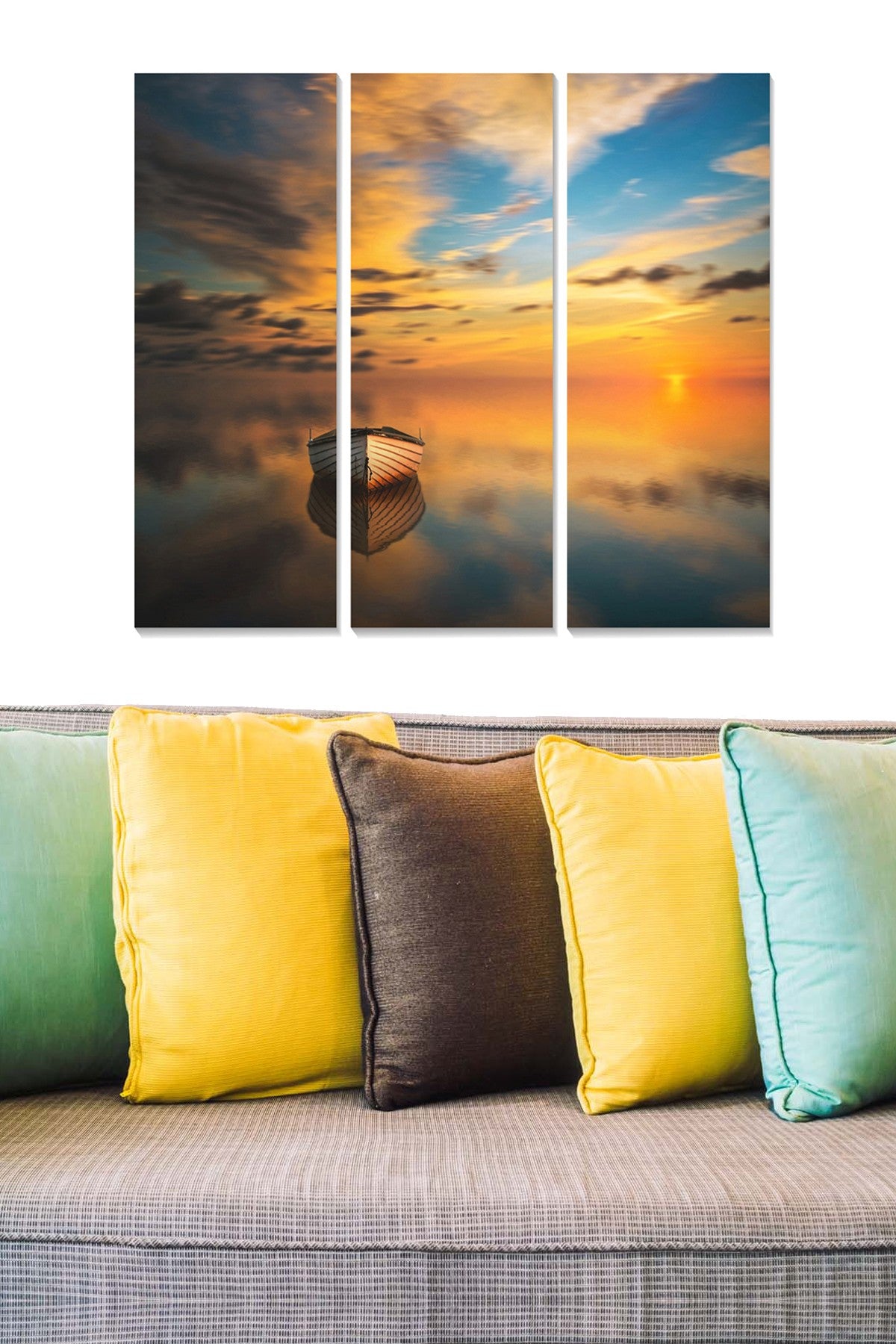 Conjunto de Quadros Decorativos em MDF Multicolor (3 Peças) — Total 70x50 cm, 3 mm | Modelo MDF3146686