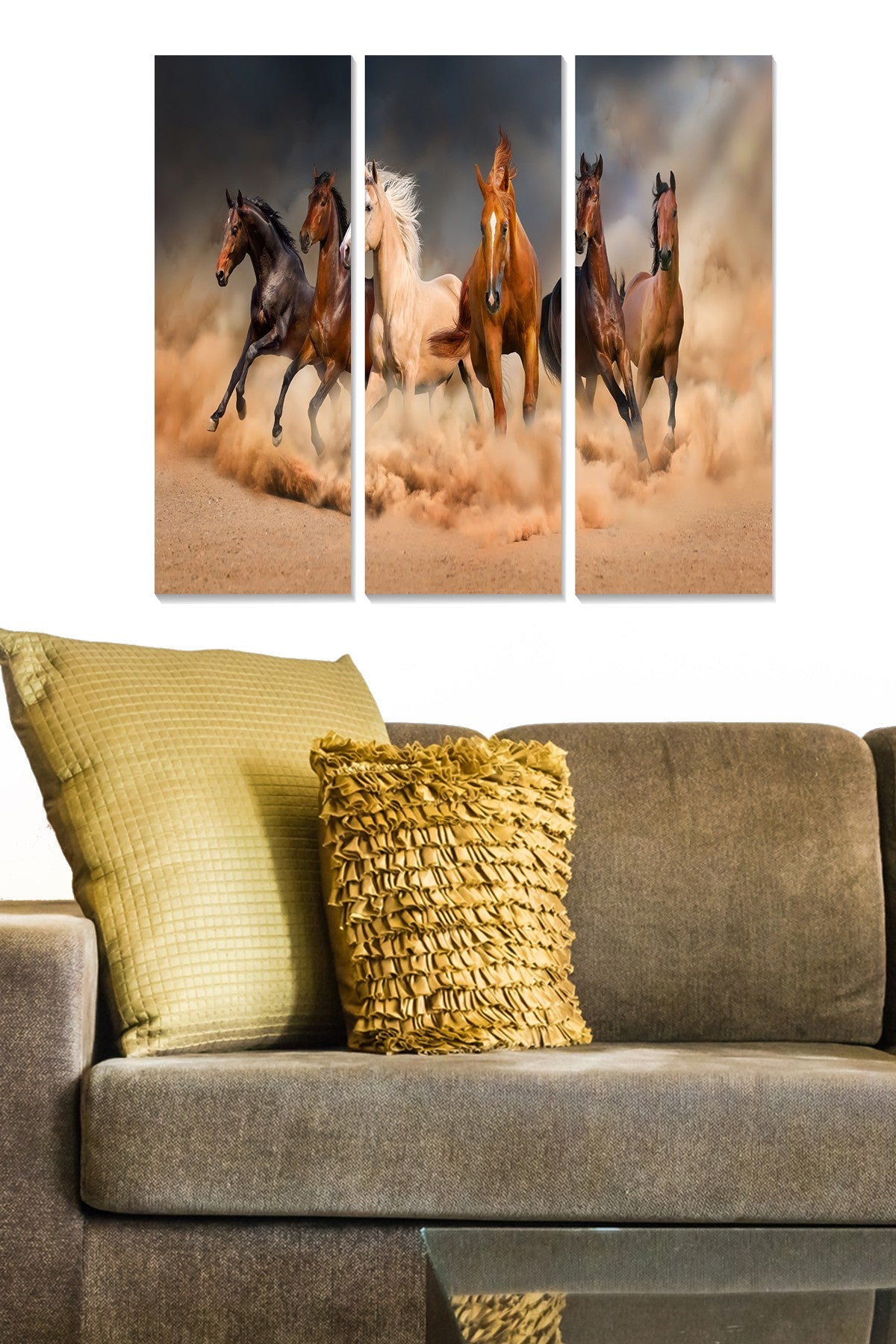 Quadro Decorativo em MDF Multicolor (3 Peças) 70x50 cm – Espessura 3 mm