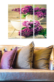 Tríptico Decorativo em MDF Multicolor — 70x50 cm (3x 20x50 cm), Espessura 3 mm