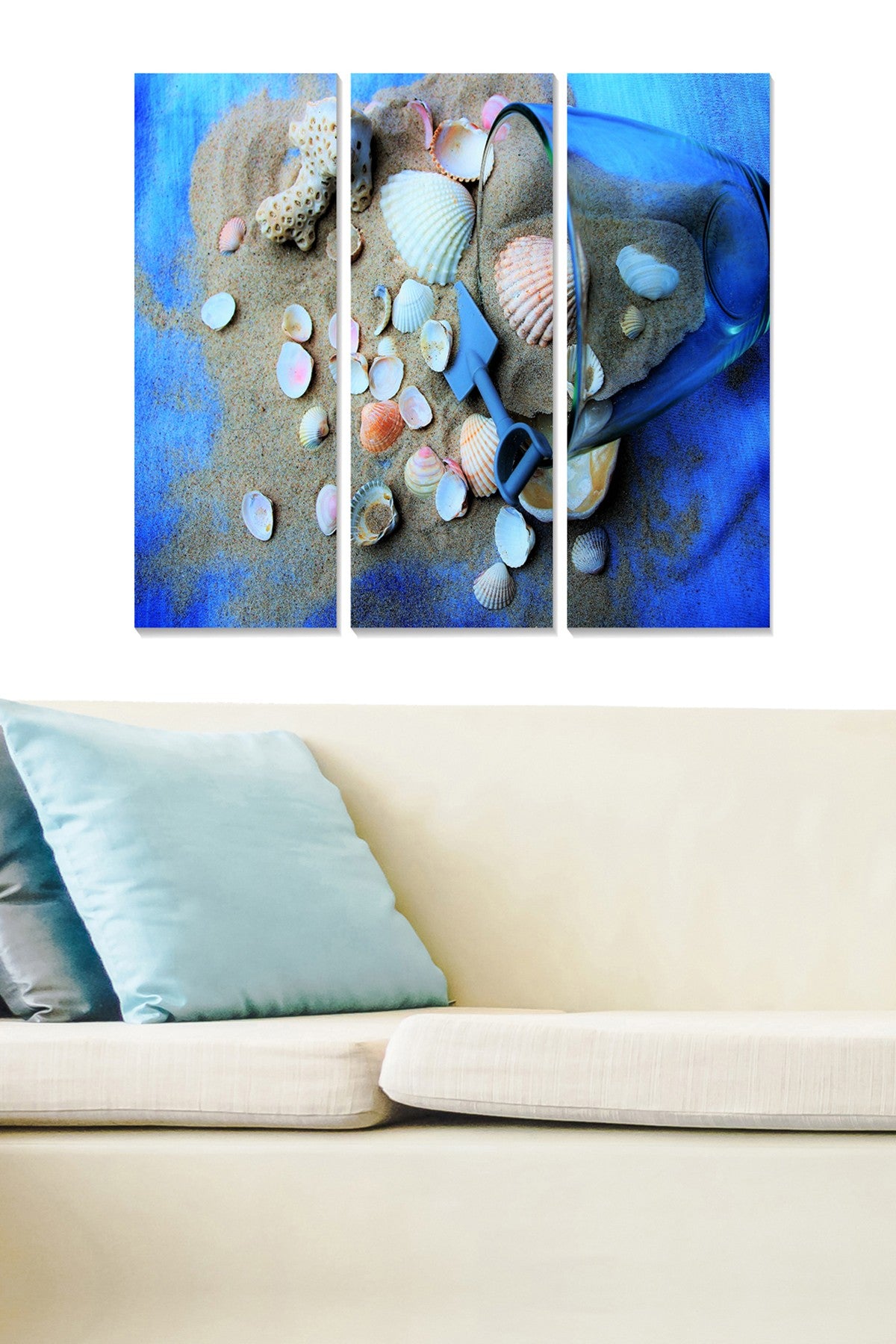 Quadro Decorativo Multicolor em MDF — Conjunto de 3 Peças (20x50 cm cada), Tamanho Total 70x50 cm, Espessura 3 mm