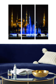 Conjunto de 3 Quadros Decorativos em MDF, Multicolor, 70 x 50 cm (Total), Espessura 3 mm