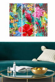 Conjunto de Quadros Decorativos em MDF (3 Peças) Multicolor – 70x50 cm – 3 mm