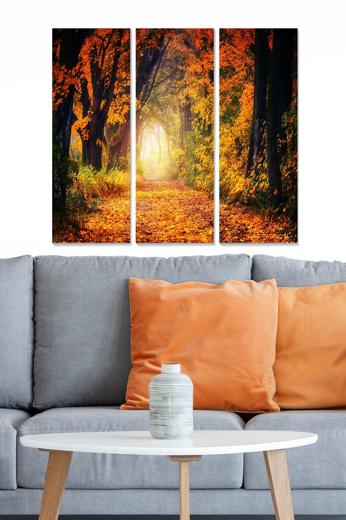 Quadro Decorativo em MDF Multicolor (Conjunto 3 Peças) – 70x50 cm total, 3 mm espessura – MDF3186876