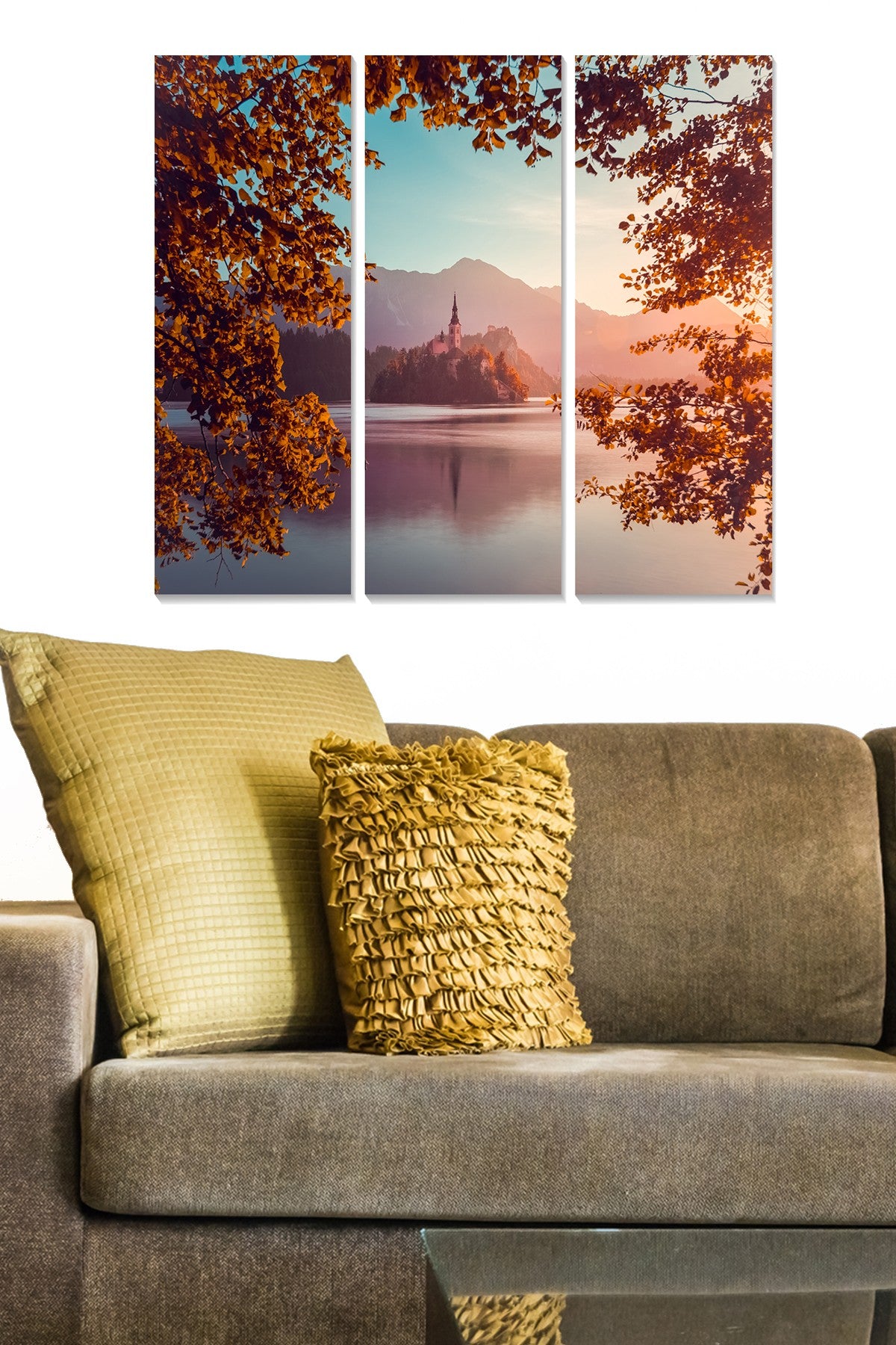 Conjunto de Quadros Decorativos em MDF (3 Peças) Multicolor – 70x50 cm – MDF319432442