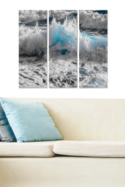 Quadro Decorativo em MDF Multicolor (Conjunto de 3) – 3x 20x50 cm, Tamanho Total 70x50 cm, Espessura 3 mm