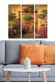 Quadro Decorativo em MDF Multicolor (Conjunto 3 Peças) 20 x 50 cm cada, espessura 3 mm, tamanho total 70 x 50 cm | MDF3194992