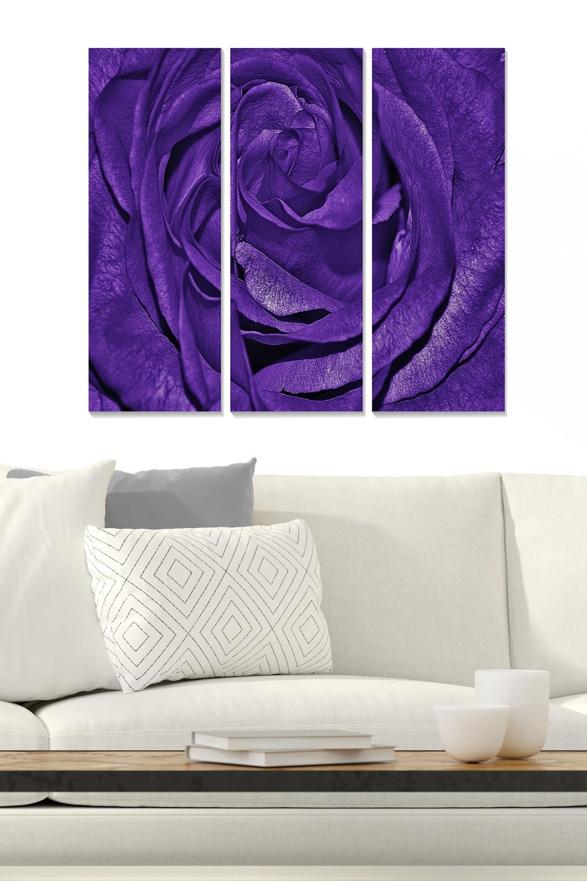 Quadro Decorativo em MDF Multicolor — 3 Peças (20x50 cm cada), Tamanho Total 70x50 cm, Espessura 3 mm — MDF320209