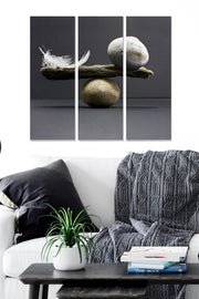 Quadro Decorativo em MDF Multicolor — Conjunto de 3 Peças (20x50 cm cada, 70x50 cm total, MDF 3 mm)