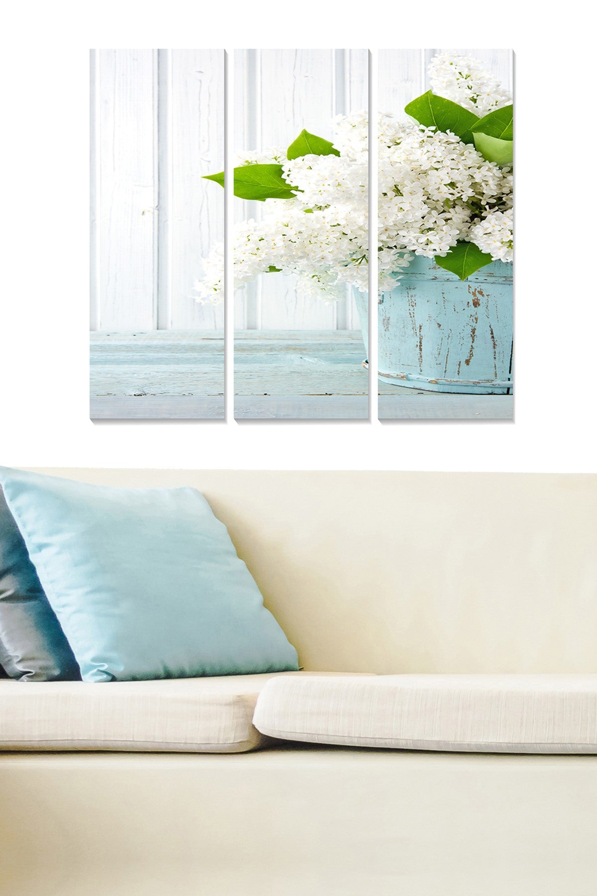 Conjunto de Quadros Decorativos em MDF (3 Peças), Multicolor – 20x50 cm cada, Total 70x50 cm, Espessura 3 mm