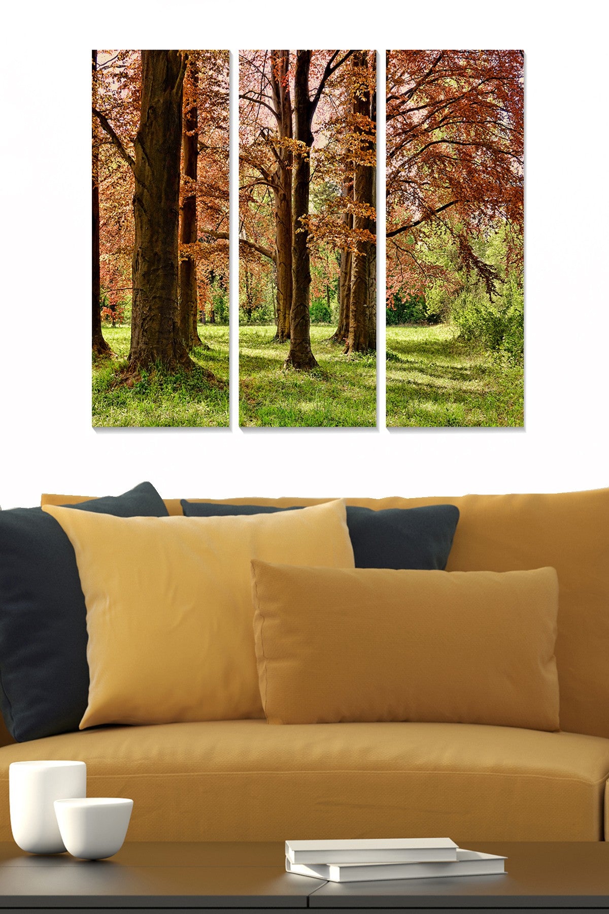 Conjunto de Quadros Decorativos em MDF Multicolor (3 Peças) – 70x50 cm Total, 3 mm – MDF3229512