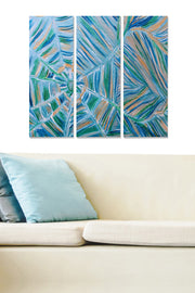 Conjunto de Quadros Decorativos em MDF Multicolor – 3 Peças (20 x 50 cm cada), Total 70 x 50 cm, Espessura 3 mm