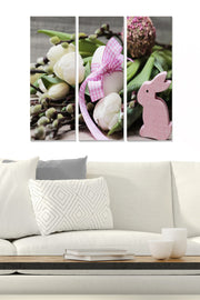 Tríptico Decorativo em MDF (3 Peças) – Multicolor – 70x50 cm (MDF 3 mm)