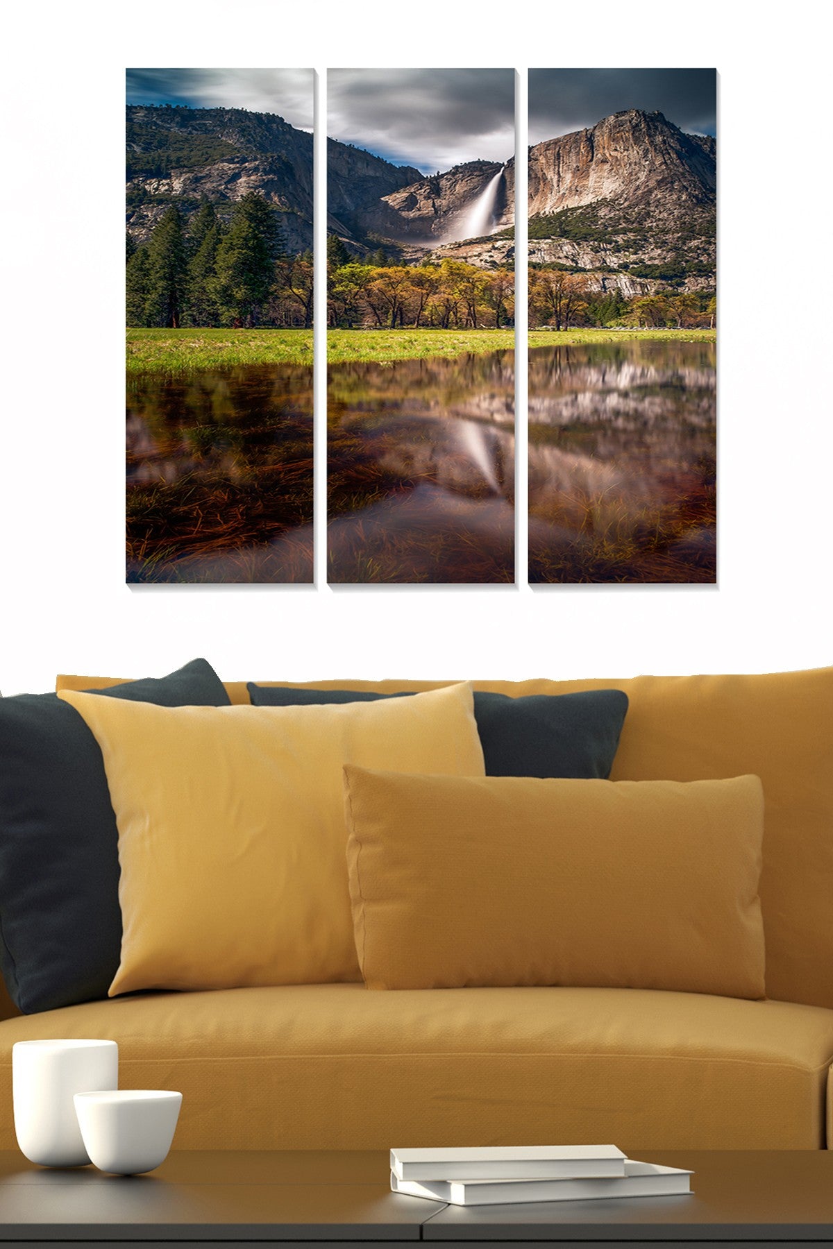 Quadro Decorativo em MDF Multicolor (Conjunto 3 Peças) - 70x50 cm