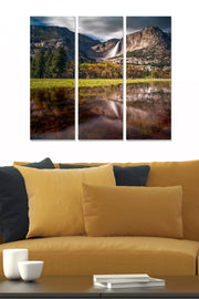 Quadro Decorativo em MDF Multicolor (Conjunto 3 Peças) - 70x50 cm