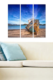 Quadro Decorativo em MDF Multicolor – Tríptico 3 Peças (20 x 50 cm cada, 70 x 50 cm total, 3 mm)