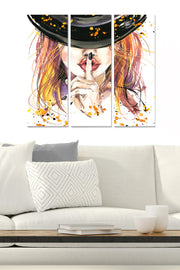 Conjunto de Quadros Decorativos em MDF Multicolor (3 Peças) – 20x50 cm cada, Total 70x50 cm (Espessura 3 mm)