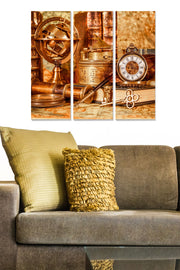 Quadro Decorativo em MDF Multicolor — Conjunto de 3 Peças 20x50 cm (Total 70x50 cm, Espessura 3 mm)