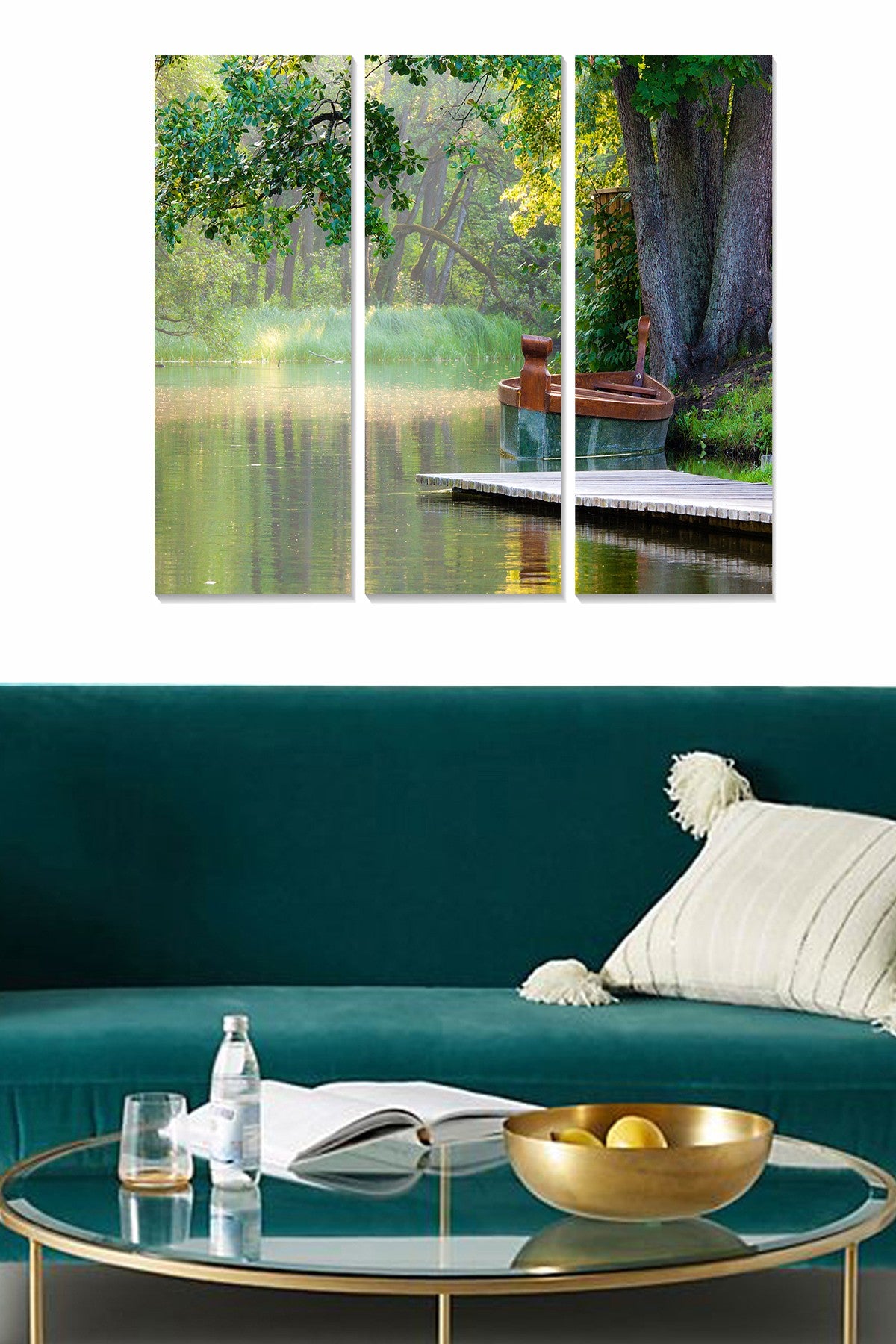 Quadro Decorativo MDF Multicolorido – Conjunto de 3 Peças, 70 x 50 cm, MDF 3 mm