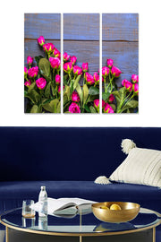 Conjunto de Quadros Decorativos em MDF Multicolor (3 Peças) – 70 x 50 cm, 3 mm