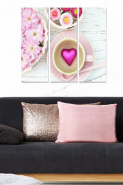 Quadro Decorativo em MDF Multicolorido – Conjunto de 3 Peças, 20x50 cm cada (Total 70x50 cm), Espessura 3 mm