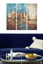 Conjunto de Quadros Decorativos em MDF Multicor (3 Peças) – 20x50 cm cada, 70x50 cm total