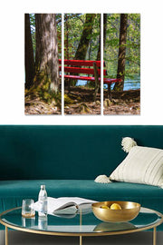 Quadro Decorativo em MDF Multicolor – 3 Peças (70 x 50 cm total, 3 mm)