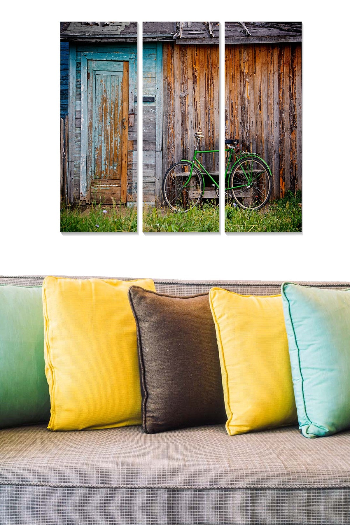 Conjunto de Quadros Decorativos em MDF Multicolor – 3 Peças, 70x50 cm (3x 20x50), 3 mm