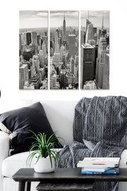 Quadro Decorativo em MDF Multicolor – 3 Peças (20x50 cm cada) – Total 70x50 cm – Espessura 3 mm – MDF336708