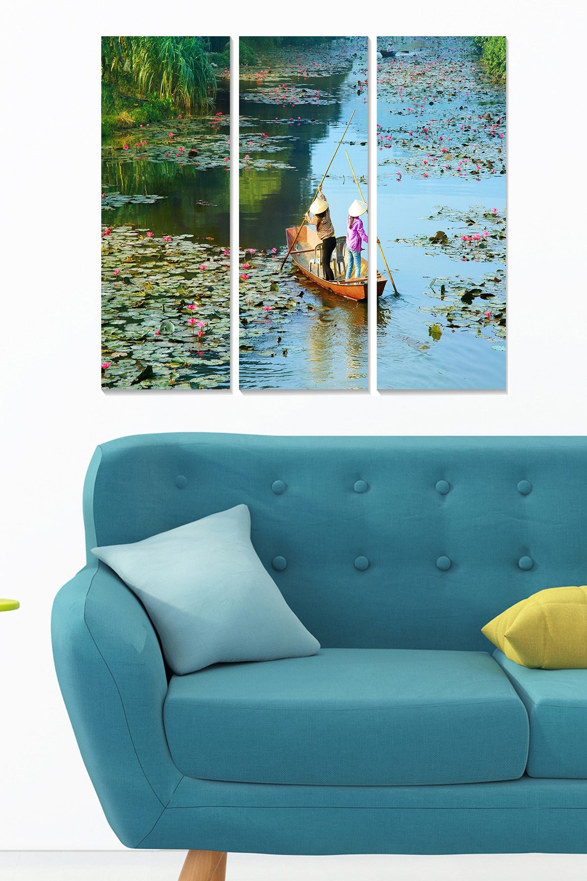 Quadro Decorativo em MDF (Tríptico) 70x50 cm — Multicolorido, 3 mm