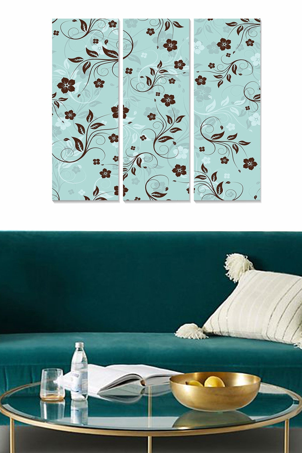 Tríptico em MDF Multicolor – Conjunto de 3 Quadros Decorativos 70x50 cm