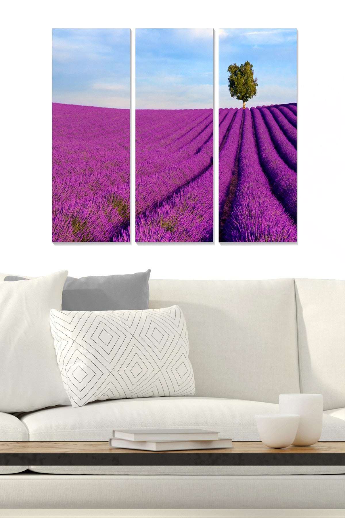 Quadro Decorativo em MDF Multicolorido (Conjunto de 3 Peças) 70x50 cm | Espessura 3 mm