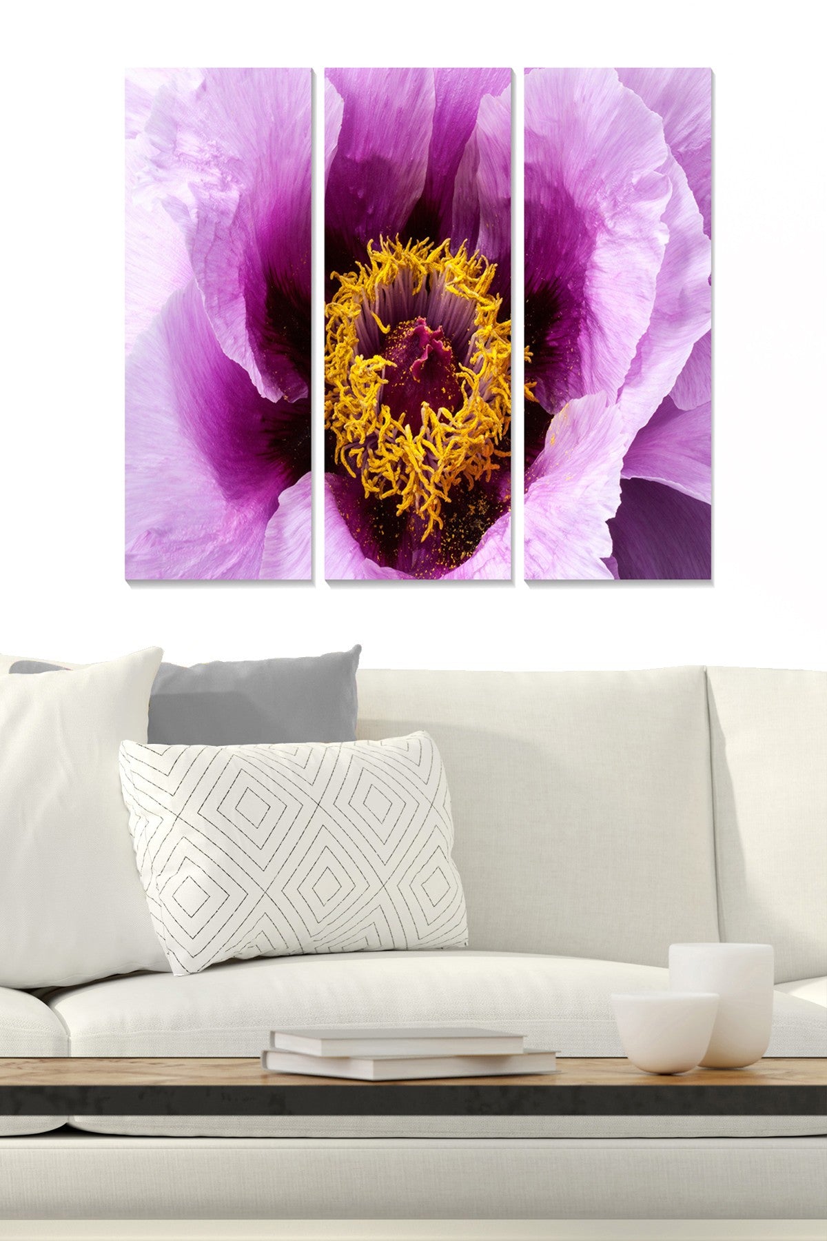 Tríptico Decorativo em MDF (3 Peças) Multicolorido – 20 x 50 cm cada, Total 70 x 50 cm (Ref. MDF342212)