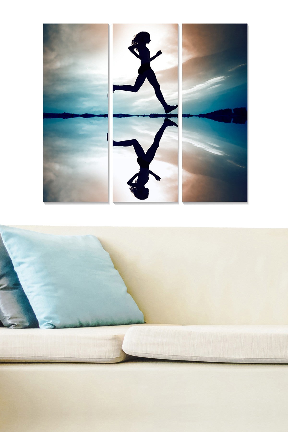 Quadro Decorativo em MDF Multicolor (Conjunto 3 Peças) 70 x 50 cm