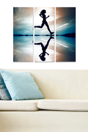 Quadro Decorativo em MDF Multicolor (Conjunto 3 Peças) 70 x 50 cm