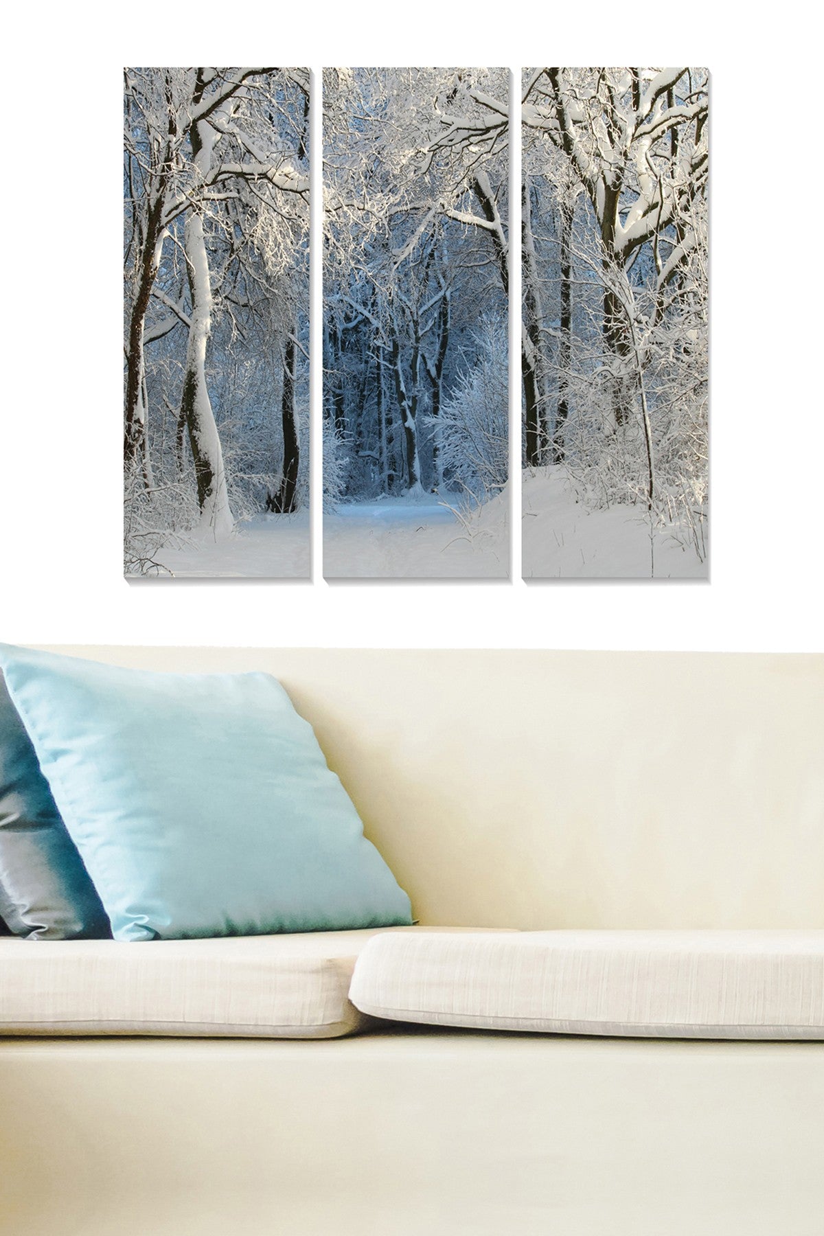 Tríptico Decorativo em MDF (3 Peças) Multicolor — 70 x 50 cm, MDF 3 mm