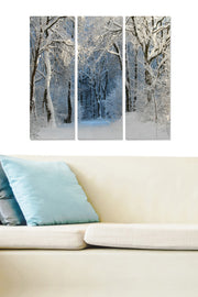 Tríptico Decorativo em MDF (3 Peças) Multicolor — 70 x 50 cm, MDF 3 mm