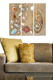 Conjunto de Quadros Decorativos em MDF Multicolor (3 Peças) 70x50 cm – Espessura 3 mm